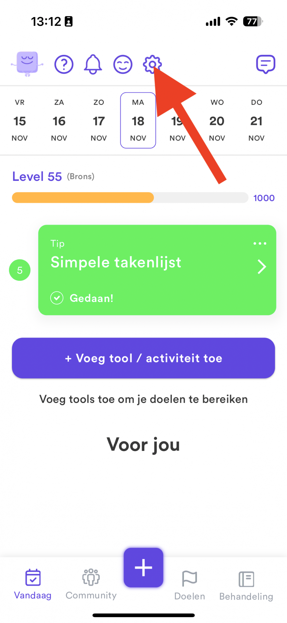 Handleiding uitloggen en inloggen in de app | Superbrains